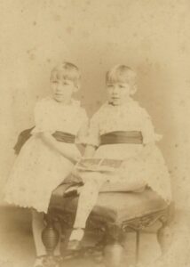 Daisy and May Downing, c. 1885. Photo by H. J. Whitlock, Birmingham