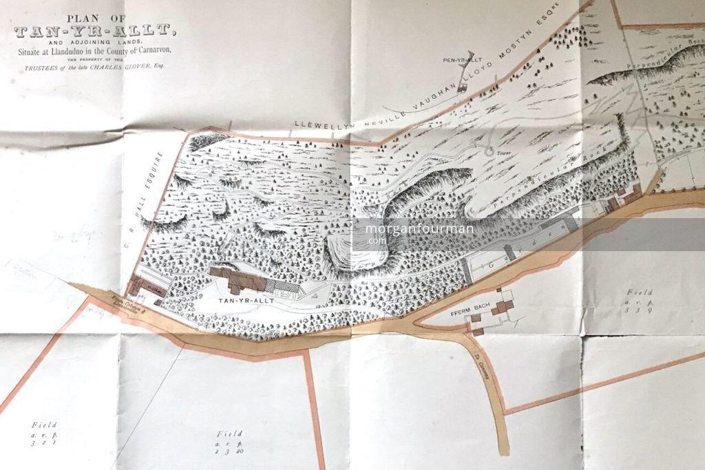 Plan of Tan-Yr-Allt and adjoining lands at Llandudno in the County of Carnarvon, c.1888