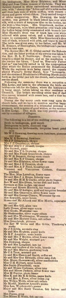 Wedding Article 1903