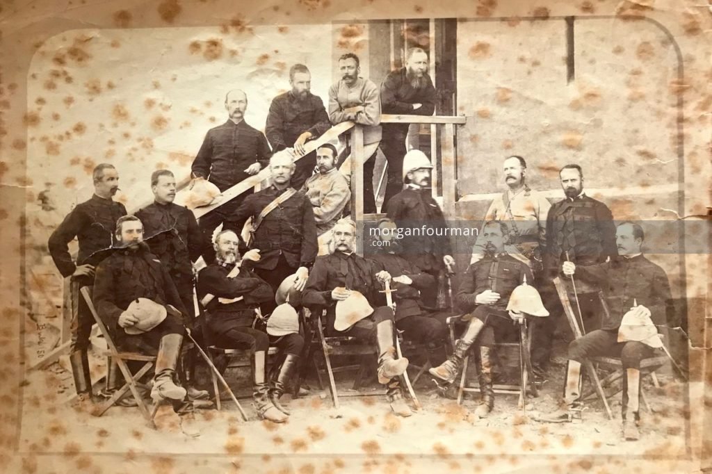 Group portrait of British Army Officers by John Burke, Afghanistan, c. 1880