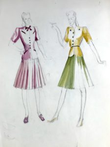 Pamela Downing dress designs, 1941