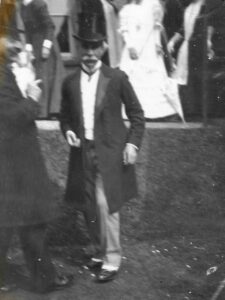 Mr D'Aubigné at May Downing's wedding, 4 Jun 1906