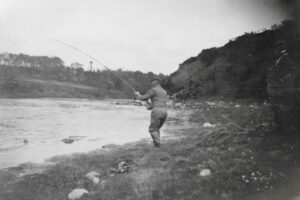 Dad & Grandfather, Fishing party, Parkhill, Dyce, c.1898