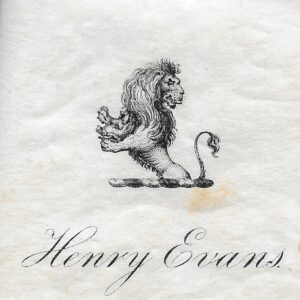 Ex-libris Henry Evans